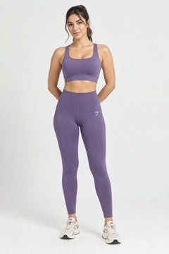 Racerback Gym Set in Purple, front view