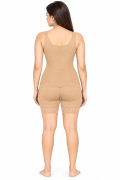 Shaping Cami and Shorts Set in Nude, back view