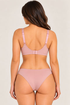 Smooth Seamless Bra in Blush, back view